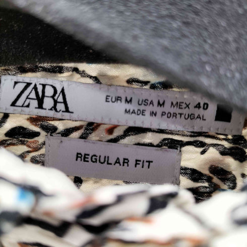 ザラ ZARA 総柄L/Sシャツ メンズ JPN:M