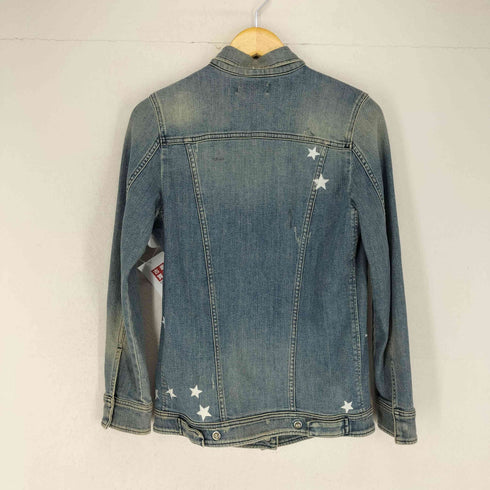 ディーゼル DIESEL スタープリントスナップボタンデニムジャケット レディース JPN:XS