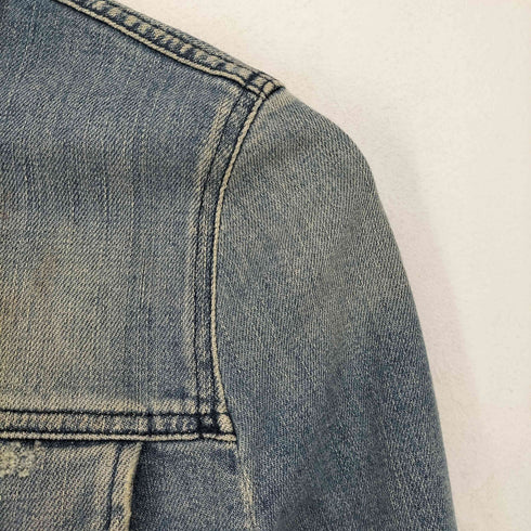 ディーゼル DIESEL スタープリントスナップボタンデニムジャケット レディース JPN:XS