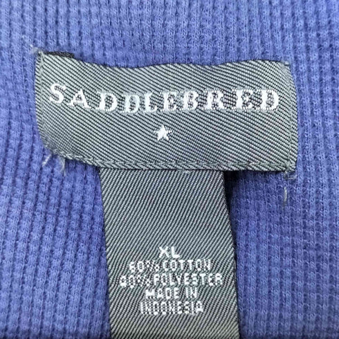 SADDLEBRED ヘンリ―ネック サーマル Tシャツ メンズ import:XL