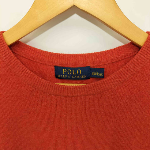 ポロラルフローレン POLO RALPH LAUREN ポニー刺繍 クルーネックウールニット レディース L