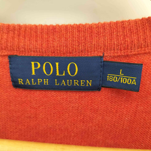 ポロラルフローレン POLO RALPH LAUREN ポニー刺繍 クルーネックウールニット レディース L