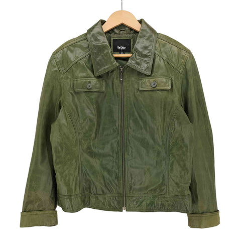 モッシモ MOSSIMO ジップアップ レザージャケット メンズ XXL