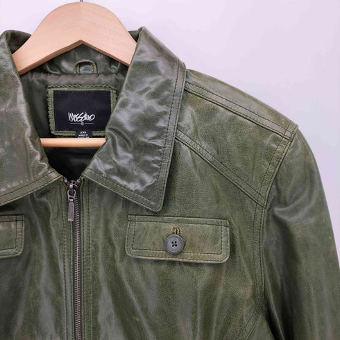 モッシモ MOSSIMO ジップアップ レザージャケット メンズ XXL