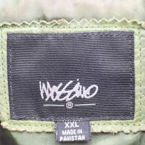 モッシモ MOSSIMO ジップアップ レザージャケット メンズ XXL