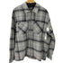 エイチアンドエム H&M ジップアップ チェック シャツ ジャケット メンズ JPN:XL