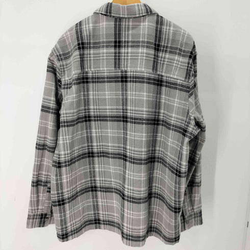 エイチアンドエム H&M ジップアップ チェック シャツ ジャケット メンズ JPN:XL