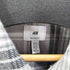 エイチアンドエム H&M ジップアップ チェック シャツ ジャケット メンズ JPN:XL