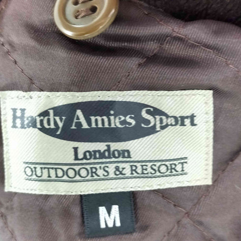 ハーディエイミス HARDY AMIES SPORT ロゴパッチ フェイクレザー スタジャン メンズ JPN:M