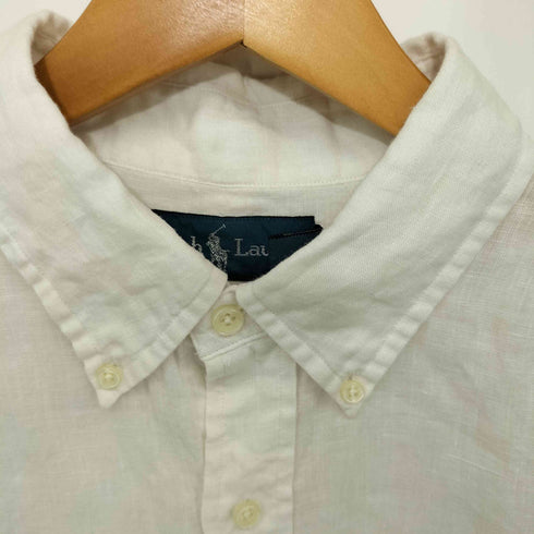 ラルフローレン RALPH LAUREN ポニー刺繍 ボタンダウンリネンシャツ メンズ L