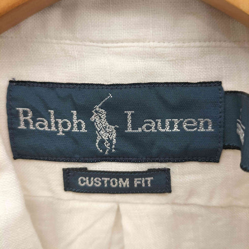 ラルフローレン RALPH LAUREN ポニー刺繍 ボタンダウンリネンシャツ メンズ L