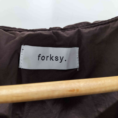 フォルクシー forksy. ダウンライク中綿オーバーサイズロングコート レディース FREE