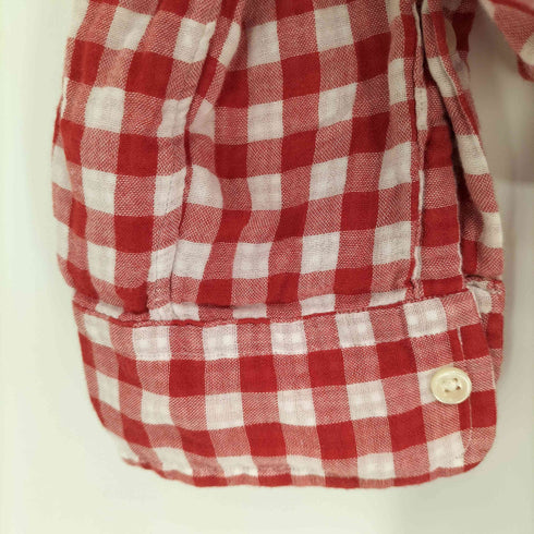 ラルフローレン RALPH LAUREN ポニー刺繍 ギンガムチェック ガーゼボタンダウンシャツ メンズ L