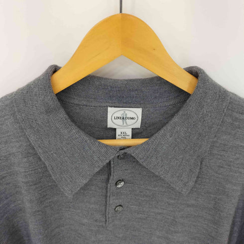 LINEA UOMO メリノアクリルニットポロ メンズ import:XXL