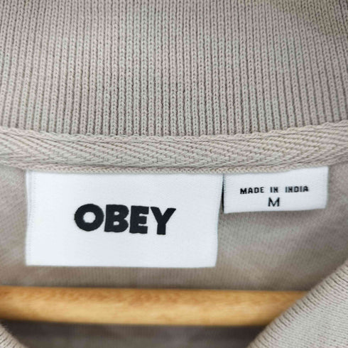 オベイ OBEY WINDMERE JAQUARD POLO L/S SIV メンズ import:M