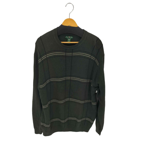 デヴィッドテイラー david taylor チェックコットンニット メンズ import:XL