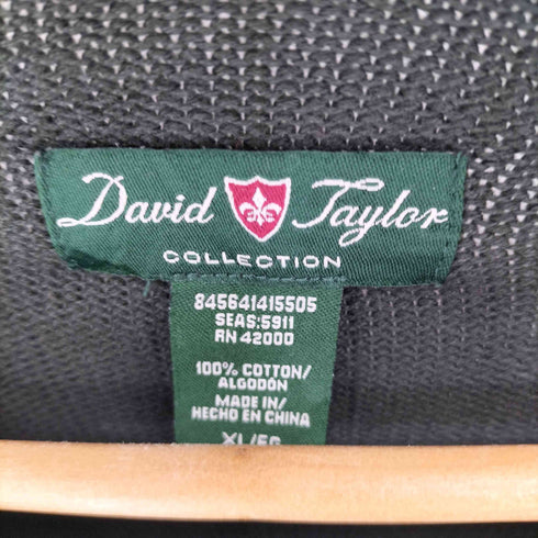 デヴィッドテイラー david taylor チェックコットンニット メンズ import:XL