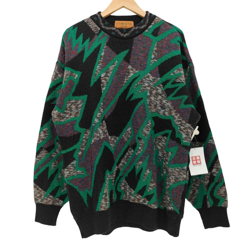 コルシーニ corsini 総柄 ニット セーター メンズ import:L