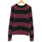 プリティーグリーン Pretty Green LS SCREAM ボーダー アルパカ混 クルーネックセーター メンズ 1