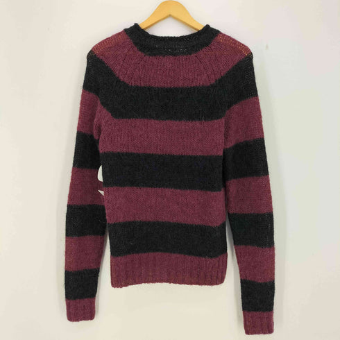 プリティーグリーン Pretty Green LS SCREAM ボーダー アルパカ混 クルーネックセーター メンズ 1