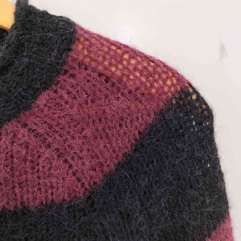 プリティーグリーン Pretty Green LS SCREAM ボーダー アルパカ混 クルーネックセーター メンズ 1