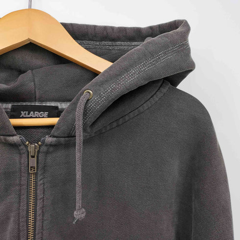 エクストララージ XLARGE pigment dyed zip up hooded sweat メンズ import:XL