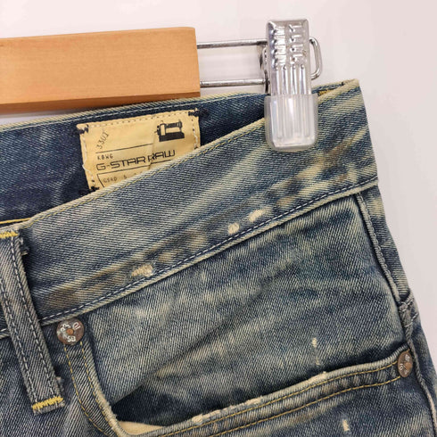 ジースターロー G-STAR RAW 3301 Slim Trash Destroy Rise Denim デストロイ ローライズデニム メンズ W30 L32