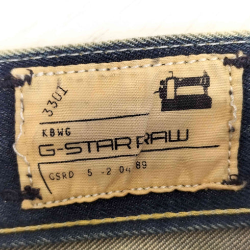ジースターロー G-STAR RAW 3301 Slim Trash Destroy Rise Denim デストロイ ローライズデニム メンズ W30 L32