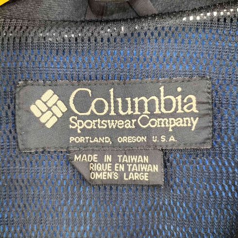 コロンビア Columbia MADE IN TAIWAN ハーフジップ ナイロンシェルジャケット CONVERT レディース import:L