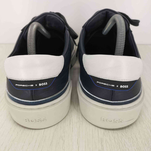 ボス BOSS PORSCHE DESIGN パンチング サイドパネル レザー スニーカー メンズ EUR:43