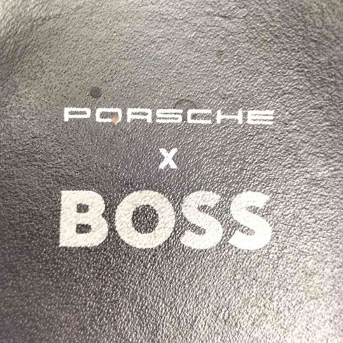 ボス BOSS PORSCHE DESIGN パンチング サイドパネル レザー スニーカー メンズ EUR:43