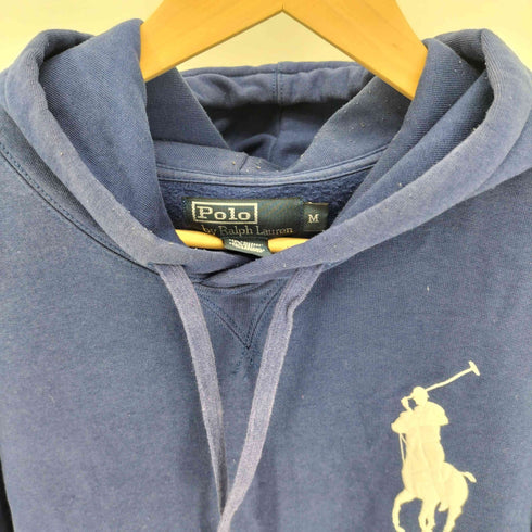 ポロバイラルフローレン Polo by RALPH LAUREN ビッグポニー刺繍 前V アーム ナンバリング 3 プルオーバーパーカー メンズ import:M