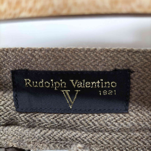rudolph valentino ウール100%タックスラックスパンツ レディース ウエスト70~74