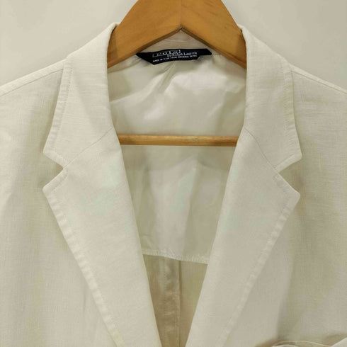 ポロバイラルフローレン Polo by RALPH LAUREN 80S-90s USA製 三角タグ 背抜き 3B リネンテーラードジャケット メンズ