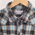 ラングラー Wrangler WRANCHER SHIRT ランチャー シャツ オンブレチェック スナップボタン ウエスタンシャツ メンズ import:XL