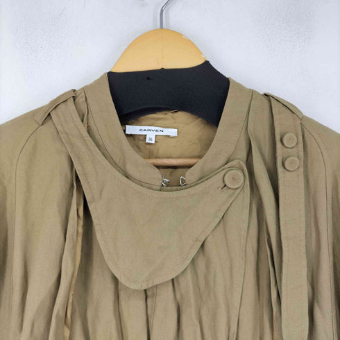 カルヴェン CARVEN スプリングプリーツコート レディース
