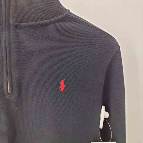 ポロラルフローレン POLO RALPH LAUREN スモールポニー刺繍ハーフジップスウェットプルオーバー メンズ JPN:L