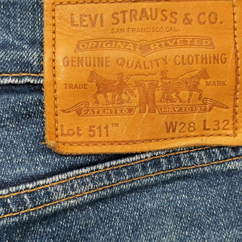 リーバイス Levis 511 ジップアップ デニムパンツ メンズ W28 L32