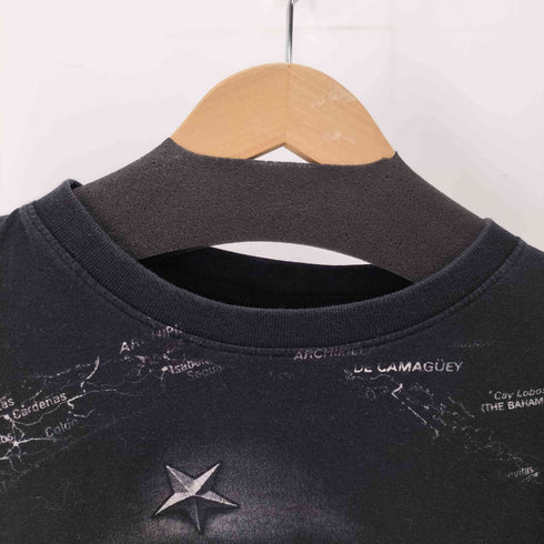 THE ROXX 90s 両面プリント 総柄S/S TEE 偉人 革命家 シングルステッチ メンズ