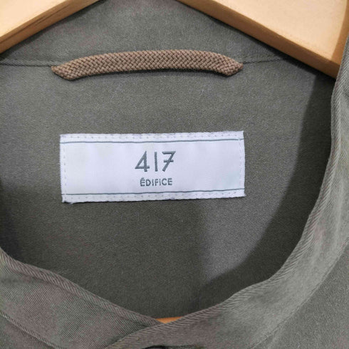 フォーワンセブンバイエディフィス 417 by EDIFICE 19AW 起毛 バンドカラー ロングスリーブシャツ メンズ JPN:M