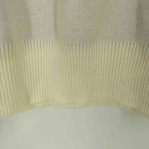 BARON Patchwork color scheme broken heart crew neck knit メンズ