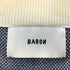 BARON Patchwork color scheme broken heart crew neck knit メンズ