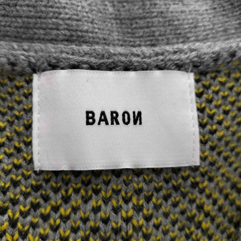 BARON 総柄カーディガン メンズ