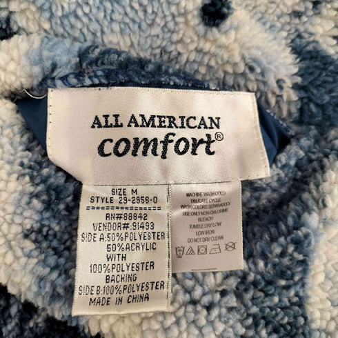 ALL AMERICAN COMFORT 雪山デザインフリースリバーシブルパーカー メンズ JPN:M