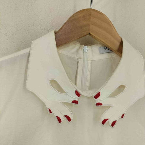VIVETTA ネイル刺繍 ハンド襟 ブラウス レディース 40
