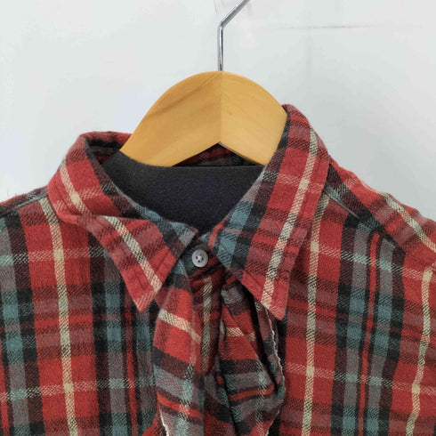 ラルフローレン RALPH LAUREN 00S フリル チェック L/S シャツ レディース 13