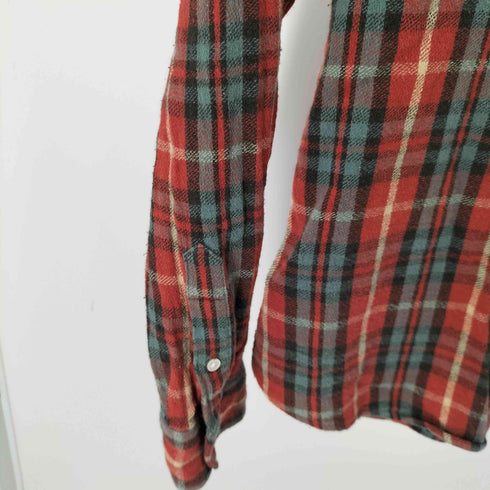 ラルフローレン RALPH LAUREN 00S フリル チェック L/S シャツ レディース 13