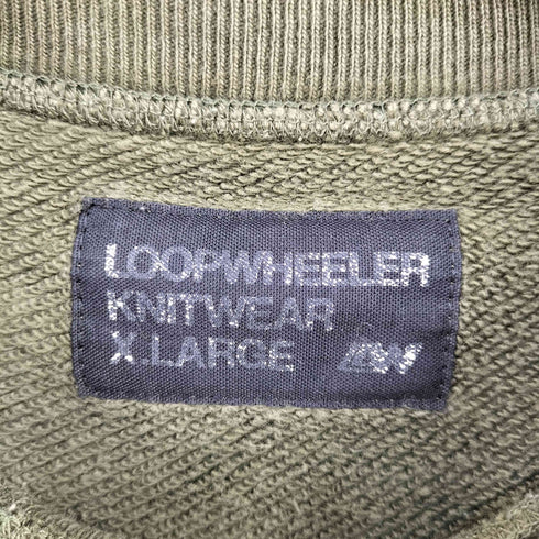 ループウィラー LOOPWHEELER クルーネックスウェット メンズ JPN:XL