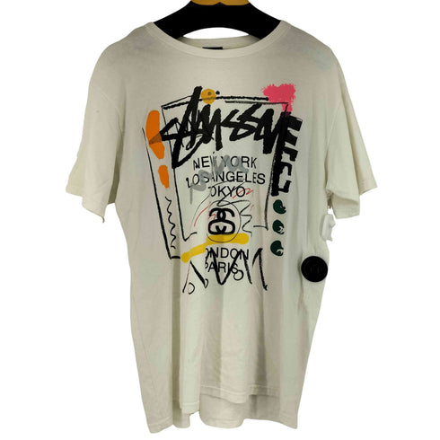 ステューシー Stussy ワールドツアーペイントTシャツ メンズ JPN:L