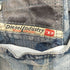 ディーゼル DIESEL 裾ジップ 総柄デニムパンツ レディース 26